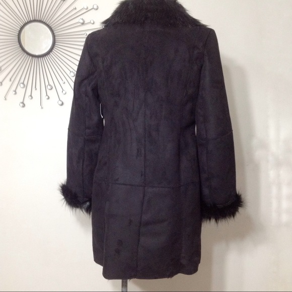 Coat Faux Fur & Sherpa By Bagatelle In Plaid Pattern, Size: M